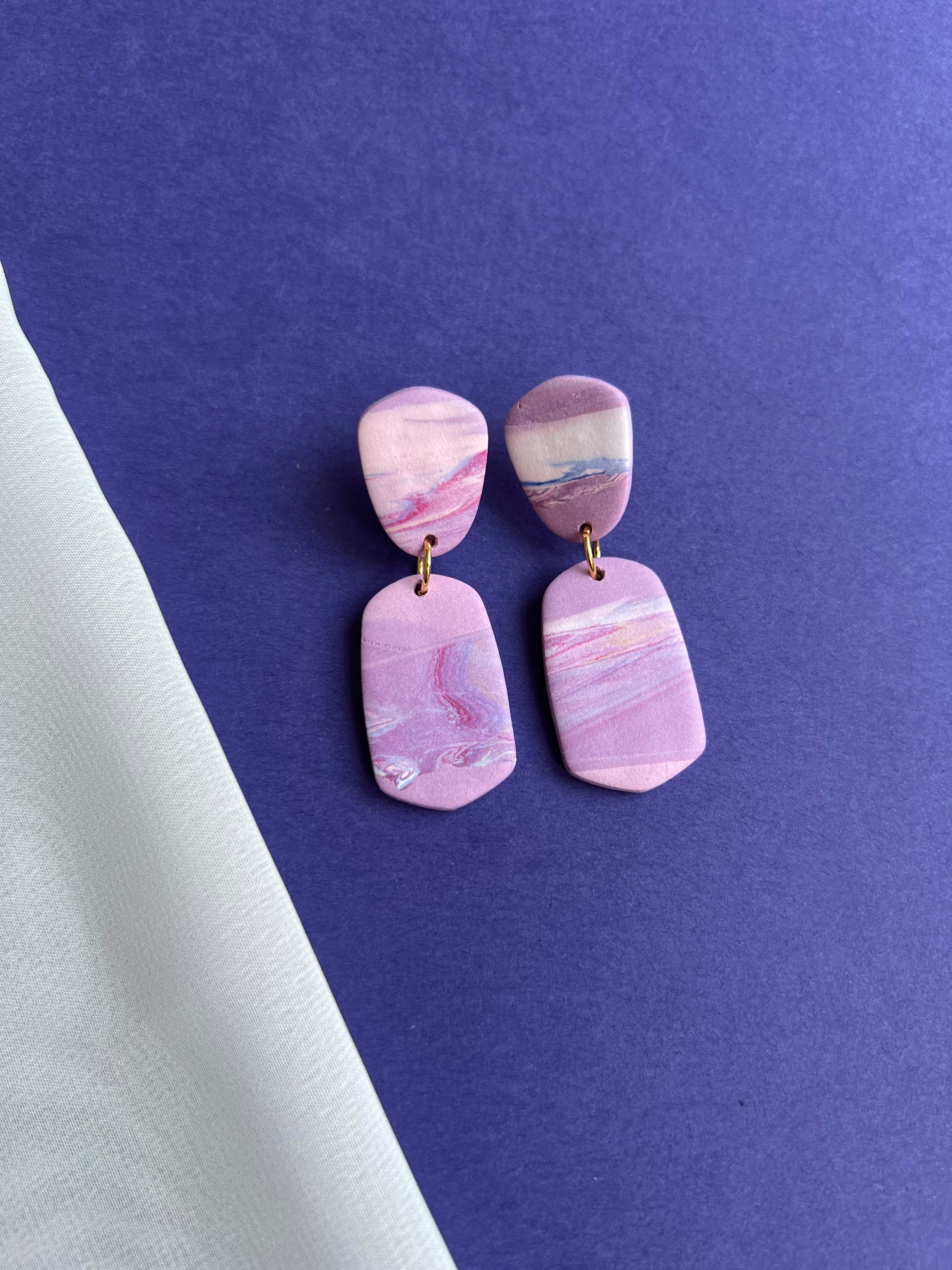 Lisa - pink/purple marble