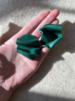 Load image into Gallery viewer, Folded studs - forest green
