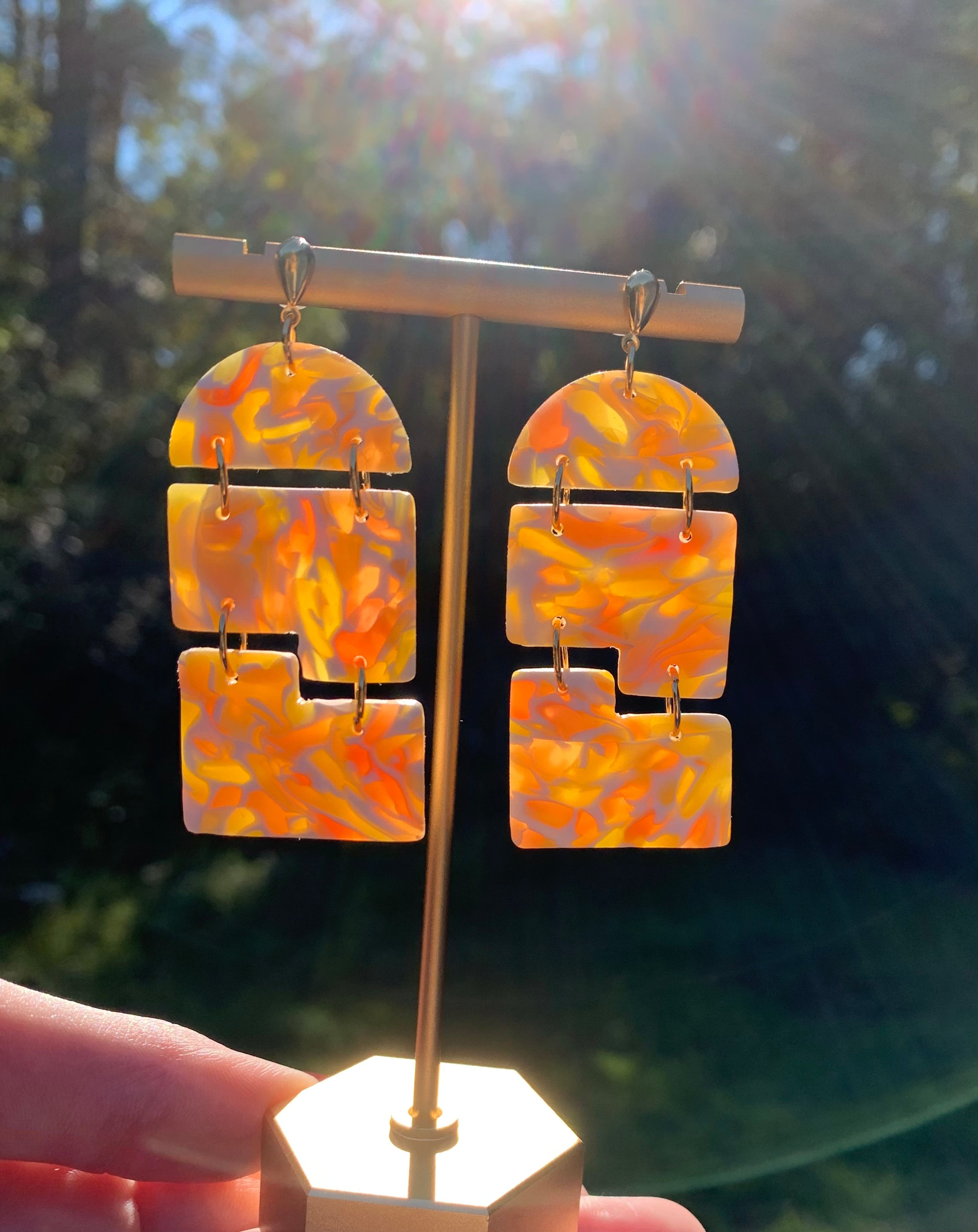 Sunset stained glass