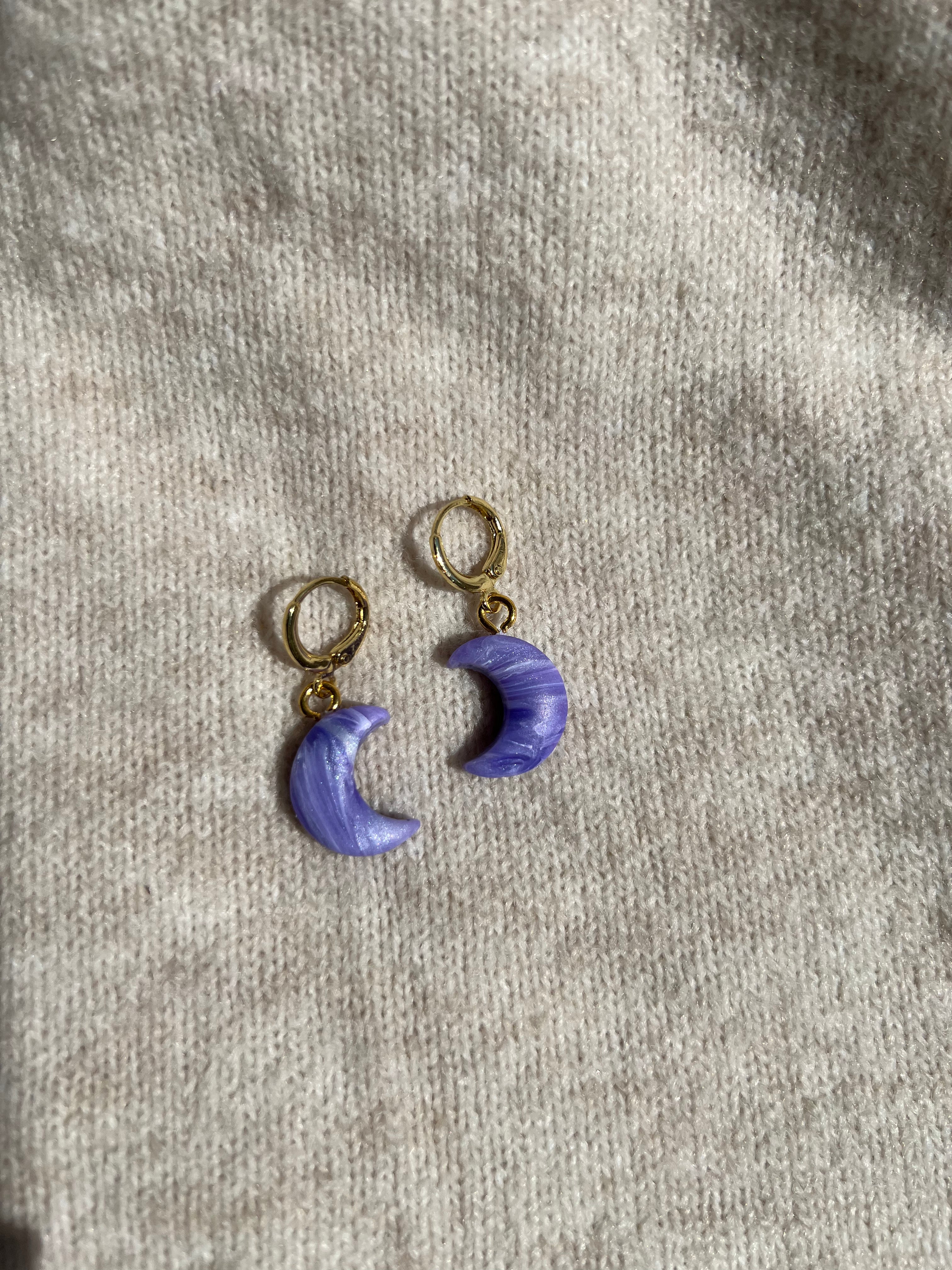 Mini moon bead charms