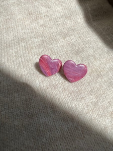 Heart studs