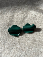 Load image into Gallery viewer, Folded studs - forest green
